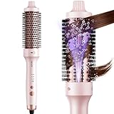 ABNER Thermal Ionic Brush, 1.5 inch Heated Round Brush for Blowout Look, Volumize, Style, Makes Hair Shinier & Smoother, Dual Voltage for Travel, Negative Ion Technology, Ceramic, Temperature Settings
