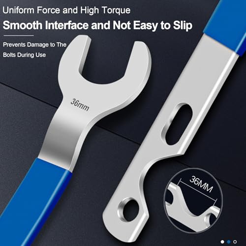 image for Aottykro Fan Clutch Wrench Set,32& 36mm Water Pump Pulley Holder Remov