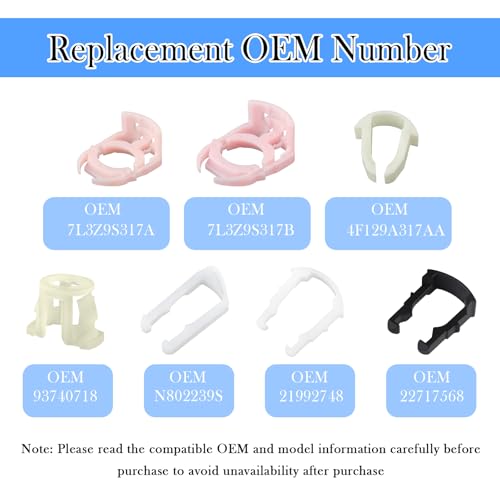 70PCS Car Fuel Line Clips Replacement OEM 937407187/21992748,7 Types Sizes 5/16\" and 3/8\" Fuel Line Clamp Kit Compatible with Ford Chrysler GM,Professional Fuels Lines Retainer Clip