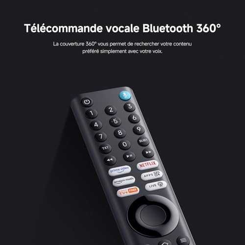 XIAOMI TV F Pro 75, 190 cm (75 Pouces), 4K UHD QLED, Smart TV, Fire TV, Contrôle Vocal Alexa, HDR10+, Mode Game Boost 120Hz, MEMC, 2Go+32Go, Compatible avec AirPlay