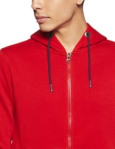 Image of Qube By Fort Collins Men Cotton Hooded Sweatshirt