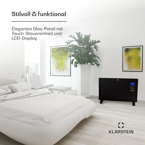 Klarstein Elektroheizkörper, Konvektor mit Rollen, tragbar, energiesparend, leiser Standheizkörper mit Thermostat und App- Steuerung, 2000 W-3