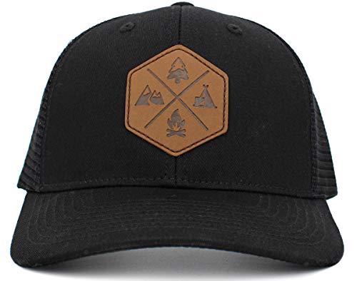 Image of KBETHOS Men's Women's Explore The Outdoors Mountains Scenery Unisex Trucker Baseball Cap
