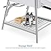 BarberPub Professional Tattoo Chair with Headrest, Modern Fashion Spa Massage Bed Salon Chair with Leg Rest & Storage Shelf Adjustable Table Beauty Equipment 2767 (White)