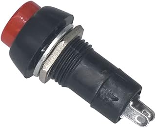 VZJIUOJW Interruptor 5 unids/Lote PBS-11 12mm autobloqueo 250V 3A Interruptor de botón de Metal táctil Micro Interruptor Bouton Poussoir 6 Colores-(Color:Blanc,Size:Reset)