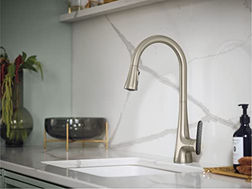 Moen S7235SRS Sinema One-Handle High Arc Pulldown Kitchen Faucet featuring Power Boost and Reflex, Spot Resist Stainless - Thumbnail 7