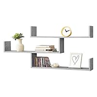Wandrek Grimstad met 3 planken 119x18x55 cm - 3 varianten | premiumXL
