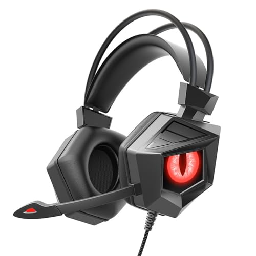 Image of Pongnas Wired Gaming Headset with Clear Stereo Sound Noise Cancelling Mic Ergonomic Over Ear Design for PC Blue