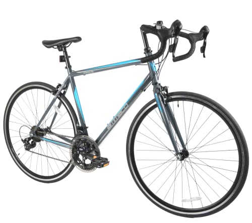 Ammaco Pace Road Racing Sports Bike Drop Bar 700c Wheel 59cm XL Frame Grey Blue - Image 2