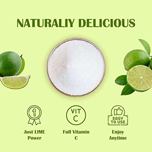 Grelim Lime Powder 11.30 Oz, Freeze Dried Lime Juice Powder, Filler Free, Gluten-Free, Fresh Squeezed Limeade Great for Beverages, Smoothies 320g - Thumbnail 2