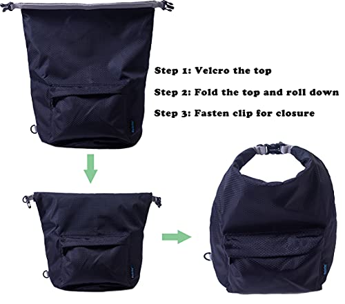 Bolsa de transporte de ração para cães, bolsa de transporte de ração com 42 xícaras, 10 L, com bolso