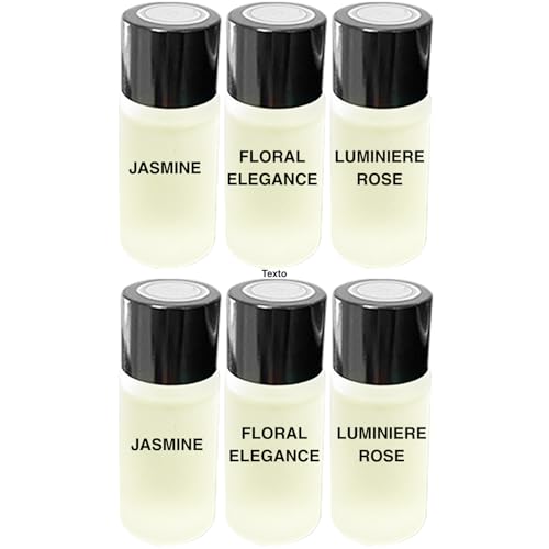 Image of Car Air Freshener Refill Liquid Set of 6 x 10 ML - Smart Car Air Freshener Refill - Car Fragrance Refill - Car Diffuser Refill (Romantic Scent Experience)