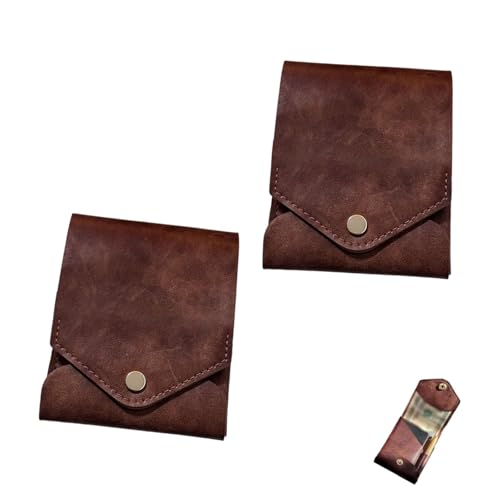 Vintage Handmade Leather Wallet, multifunctional handmade leather wallet for men, Slim Minimalist Wallets Built-In Pen Slot (2)