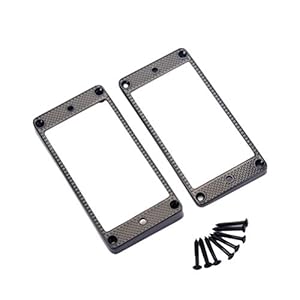 2 Stuks Humbucker Afdekplaat Pickups Montage Ringen Metalen Humbucking Humbucker Pickup Ring Schroeven Frame Montage Ring Pick-up Montageframe Elektrische Gitaar Metalen Ring