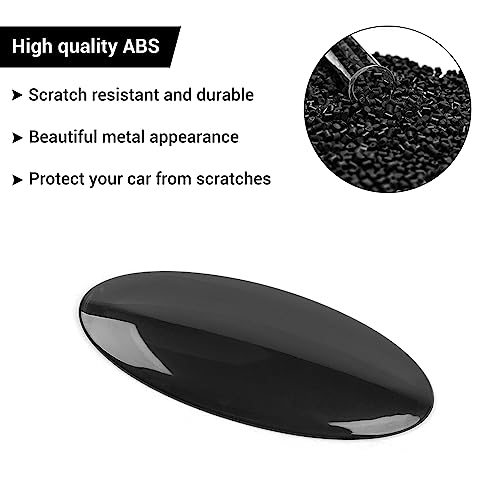 Image of Hoolcar Overlay Tailgate Emblem Rear Door Emblem Badge Cover Trim Exterior Accessories Compatible with Ford Bronco, Bronco Sport 2021-2023, Smoked Black