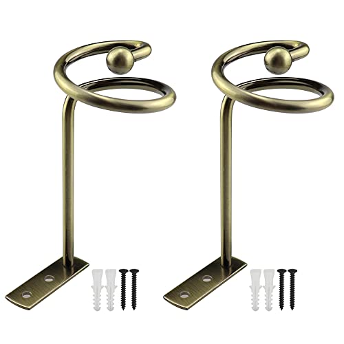 Easy-Shadow 2-tlg. Drapierhaken Verchromt - Für Vorhänge & Gardinenschals, Inkl. Montagematerial