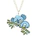 N/Ａ Halskette Anhänger Acryl Cartoon Bambus Koala Bär Kette Halskette Halsreif Tier Anhänger Anhänger Kragen Schmuck für Frauen Teenager Geschenke Weihnachts Geburtstagsgeschenk