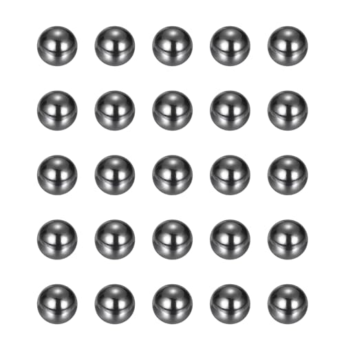 Image of sourcing map 25Pcs 3.175mm Ceramic Bearing Balls, Silicon Carbide Ceramic Balls G10 Precision for Electronic Equipment Precision Instruments, Black