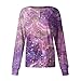 Womens Scrub Jacket Long Sleeve Snap Front Scrub Tops Plus Size Printed Warm Up Nurse Working Uniforms Scrub Jacket Women Nursing Jackets Purple 4X