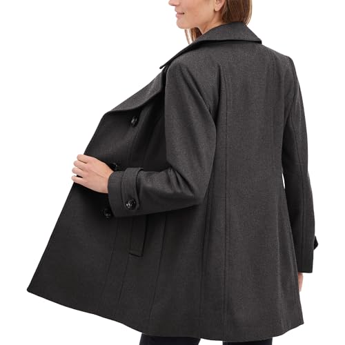 Image of Anne Klein Women's Classic Double Breasted Wool Coat
