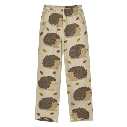 ZZXXB Autumn Hedgehog Boys Long Pants Soft Trousers Elastic