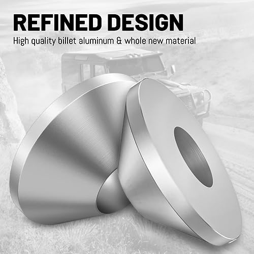 Image of Manual Tire Changer Centering Cone,Wheel Balancer Hold Down Cone for 1.67 inch Diameter Center Post Car Truck,Upgrade 6063-T6 Billet Aluminum