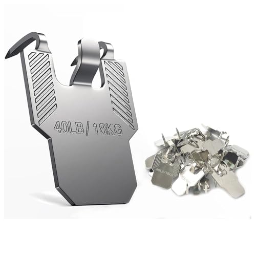 Bzvshdgee �s�N�`���[�n���f�B���O�t�b�N�N���E40pcs For Drywall-�w�r�[�f���[�e�B�_���[�W�Ȃ��ǂ̊G�̃t���[���n���K�[�L�b�g