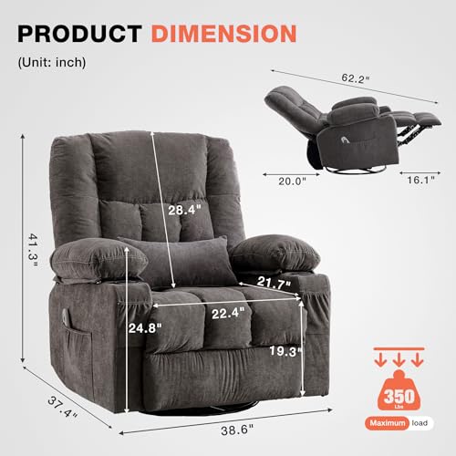 El Mejor Listado de Sillon Reclinable Doble favoritos de las personas. 14 Imagen adicional