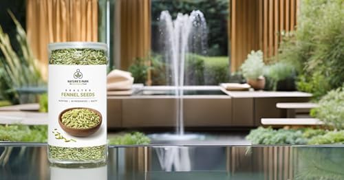 Image of Nature's Park Roasted Fennel Seeds (Saunf) - Mouth Freshener (Pet Jar) 90gm