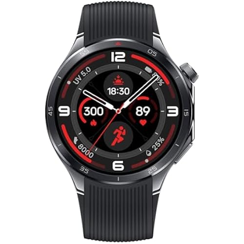 OnePlus Watch 3 Obsidian Titanium, 32GB, 120-Hour Battery,Health & Fitness Tracking,Sapphire Crystal Design,Titanium Bezel, Dual-Engine,Wear OS by Google,Supports Play Store & Apps,Google Play Store