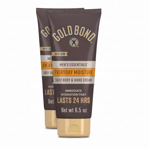 Gold Bond Men's Essentials Everyday Moisture Daily Body & Hand Cream, 6.5 oz., With Vitamin C (Pack of 2) - image 1