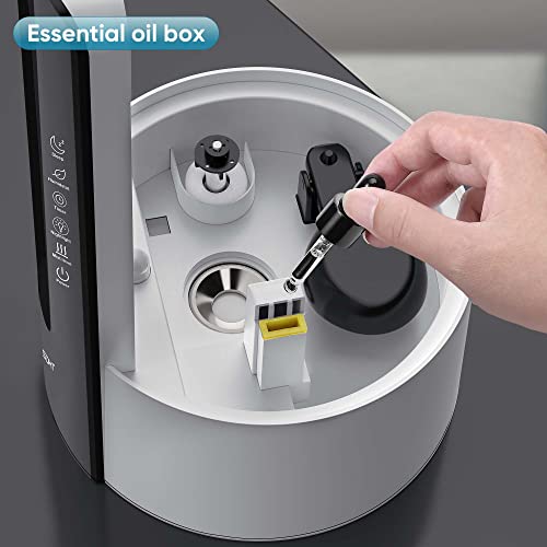 Sdht Humidifiers For Bedroom, 4L Cool Mist Ultrasonic For Plants Baby With Essential Oil Tray,Last Up To 40H, (Remote Control, White) #TOP4