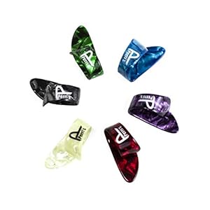 Perri’s Leathers | Celluloid Thumb Picks | 6-Pack | Verschillende Kleuren | CTP-AST1