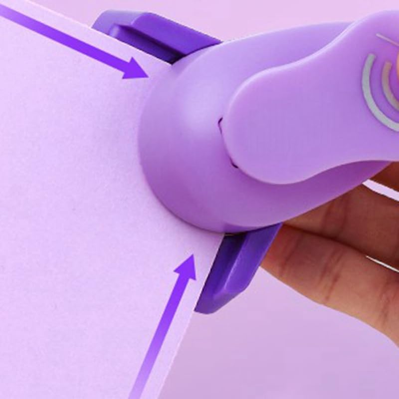 Perforatrice a doppio angolo per fai da te, con design curvo, per goffratura e scrapbooking