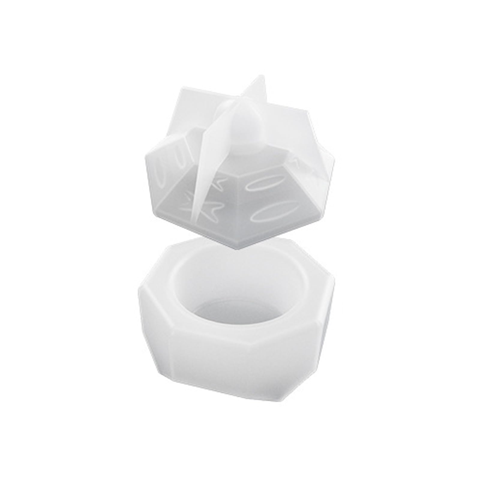 NEWFT Flowerpot Silicone Mold Trapezoid Shaped Storage Box Gypsum Concrete Mold Candle Potted Crystal Epoxy Resin Mould DIYs