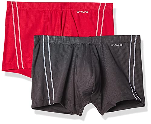 Evolve Men's Micro Mesh Comfort No Show Trunk Multipack