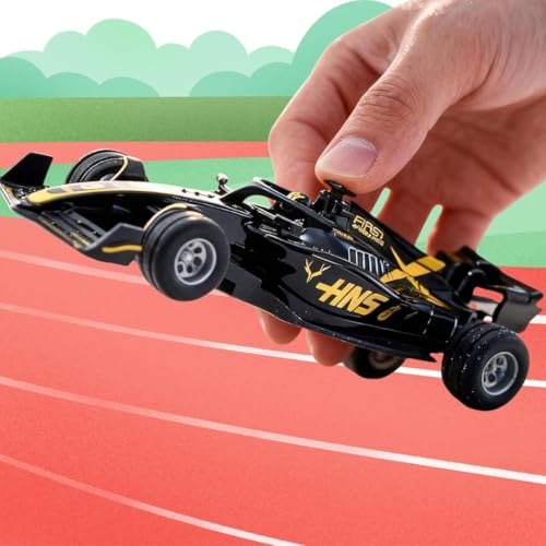 Image of 1:64 Die cast Metal F1 Mini RC Racing car with LED Lights | 2.4GHz Remote Control Car | 3 Speed Adjustable, USB Rechargeable Alloy RC Car for Kids & Adults Indoor /Outdoor Racing