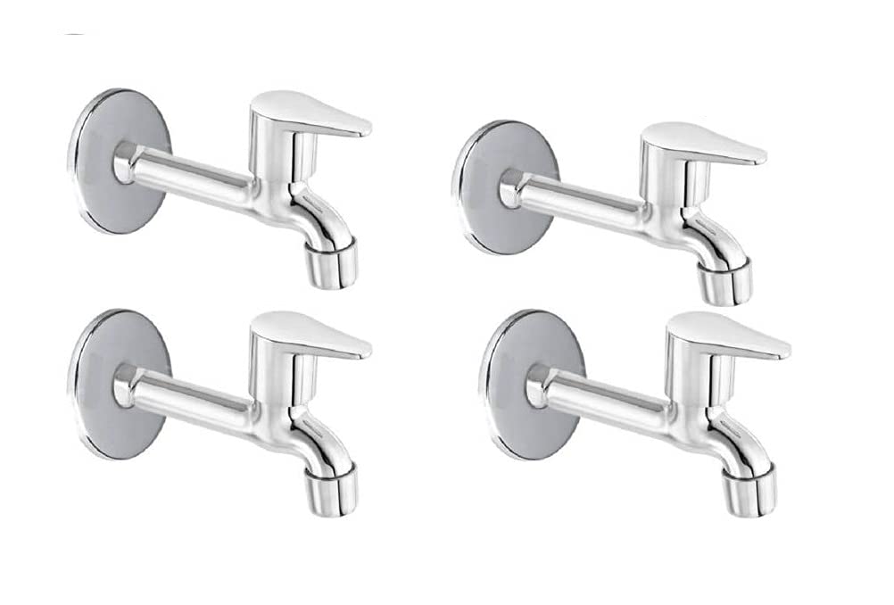 Jagger Fusion Stainless Steel Long Body taps for Bathroom and Kitchen taps with Chrome Finish and Quarter Turn Fitting (Wall Flange and Teflon Tape) Set of (4) (B096W7JHJ9) Amazon Price History, Amazon Price Tracker