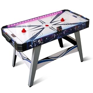 Costway air hockey LED avec ventilateur 12V et double score