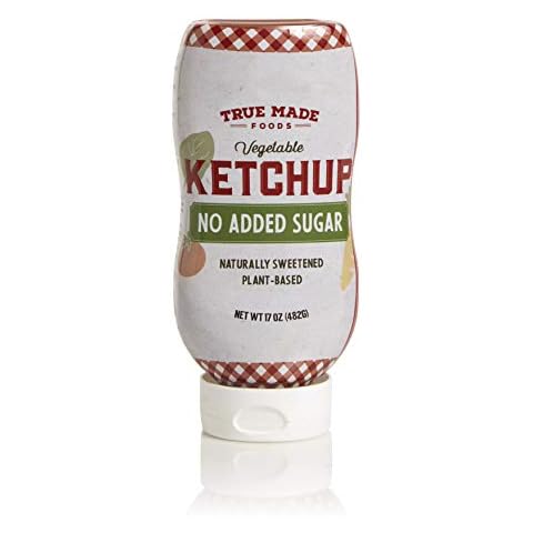 True Made Foods Vegetable No Added Sugar Ketchup, Paleo Certified, Keto, Whole30, Non-GMO 18 oz, Pack of 6 Cover