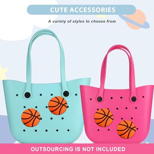 Image of Lckaey Rubber Beach Bag Accessories-PVC Rubber Totes organizer Sport Charms- for Purse Bogg Inserts
