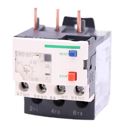 Relais thermique LRD01 protection de petite pompe et moteur 0,1-0,16A contacts 1NO+1NC