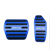 BOYOUS【最新型】日産 新型アリア FE0（2022年3月～）アルミ ペダル 工具不要 ARIYA 専用設計 ブレーキ アクセル カバー 防キズ 防汚れ 滑り止め 2点セット（ブルー）