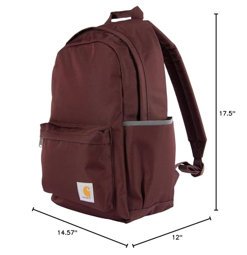 Carhartt 21L Classic Laptop Backpack, Water-Resistant Pack W/ 15" Laptop Sleeve and Organizational Compartments, Port