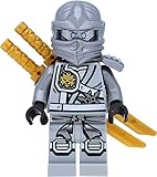 lego ninjago movie zane mech Incluye 6 armas doradas de Lego. 2 catana/espada, 2 chupitos/estrella de lanzamiento y 2 tenedores. Las armas doradas dan un bonito contraste con la figura gris y plateada.