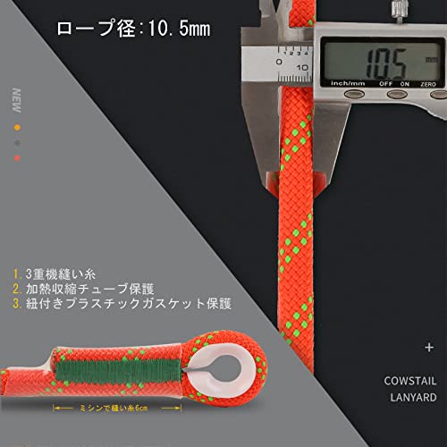 10.5mmダブルブレード プルージックループ プルージックコー