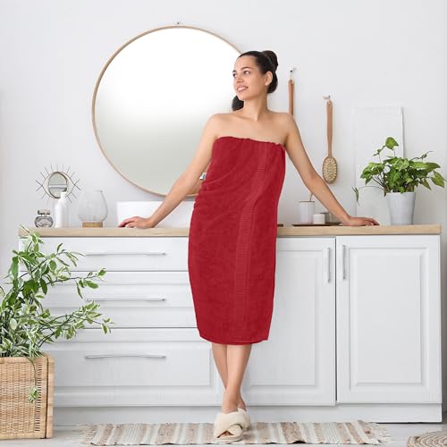 Image of Utopia Towels Jumbo Bath Sheets, 2 Pack, 35x70 in, 600 GSM Cotton, Red | Extra Large Ring Spun Cotton Bath Sheets - Soft, Plush, Quick-Drying, Highly Absorbent, Great for Everyday Use
