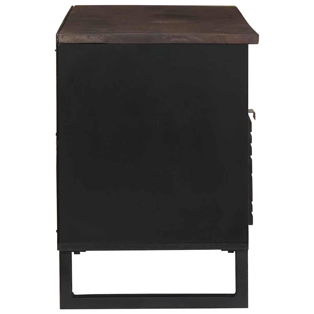 Mobile TV basso in noce, 105 x 33 x 46 cm, in legno