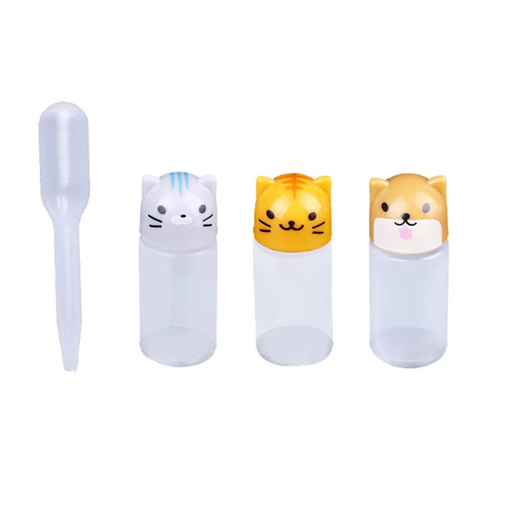 Seasoning Bottles Plastic Tomato Ketchup Bottle Cute Animal Cap Sauce Squeeze Bottle for Kitchen Lunch Box