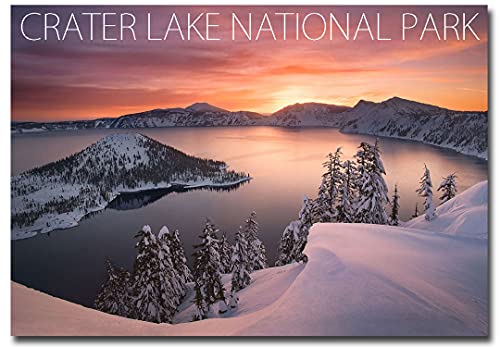 Imán de refrigerador Crater Lake 2.5 x 3.5 pulgadas miniatura 1